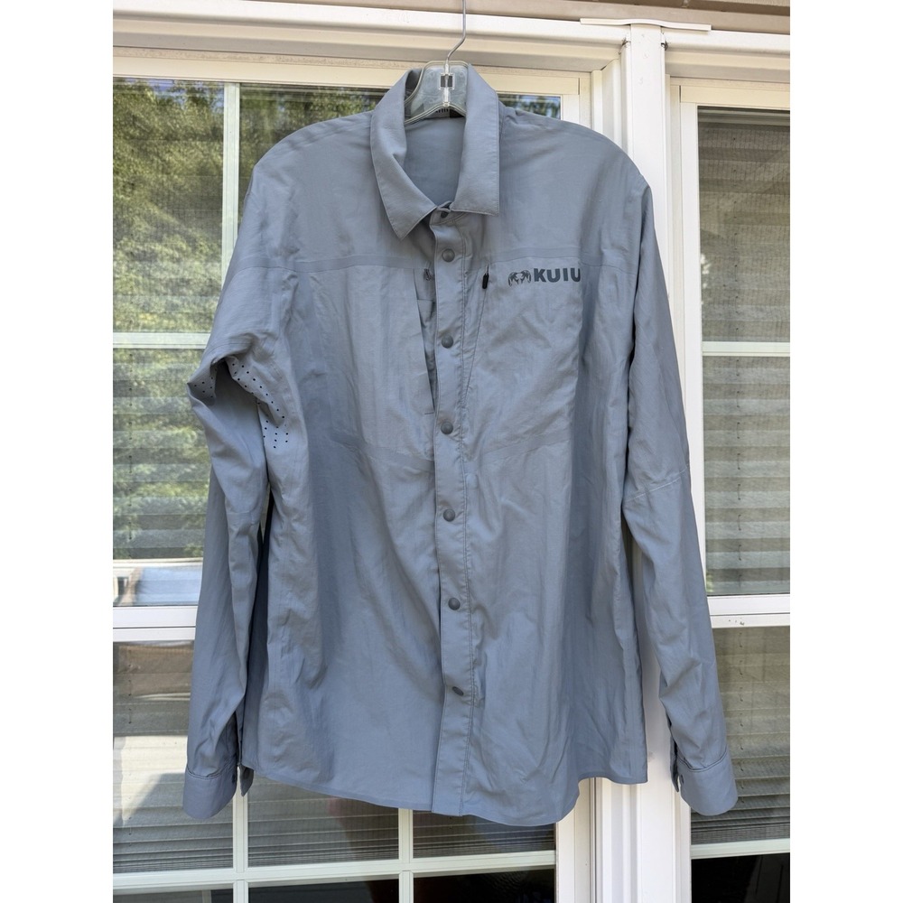 KUIU Shirt Men's Large Up Long Salton Top needs repair